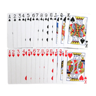Classical Eco-friendly Durable 54 Poker card Recyclable Custom Logo Paper Playing Cards Front And Back